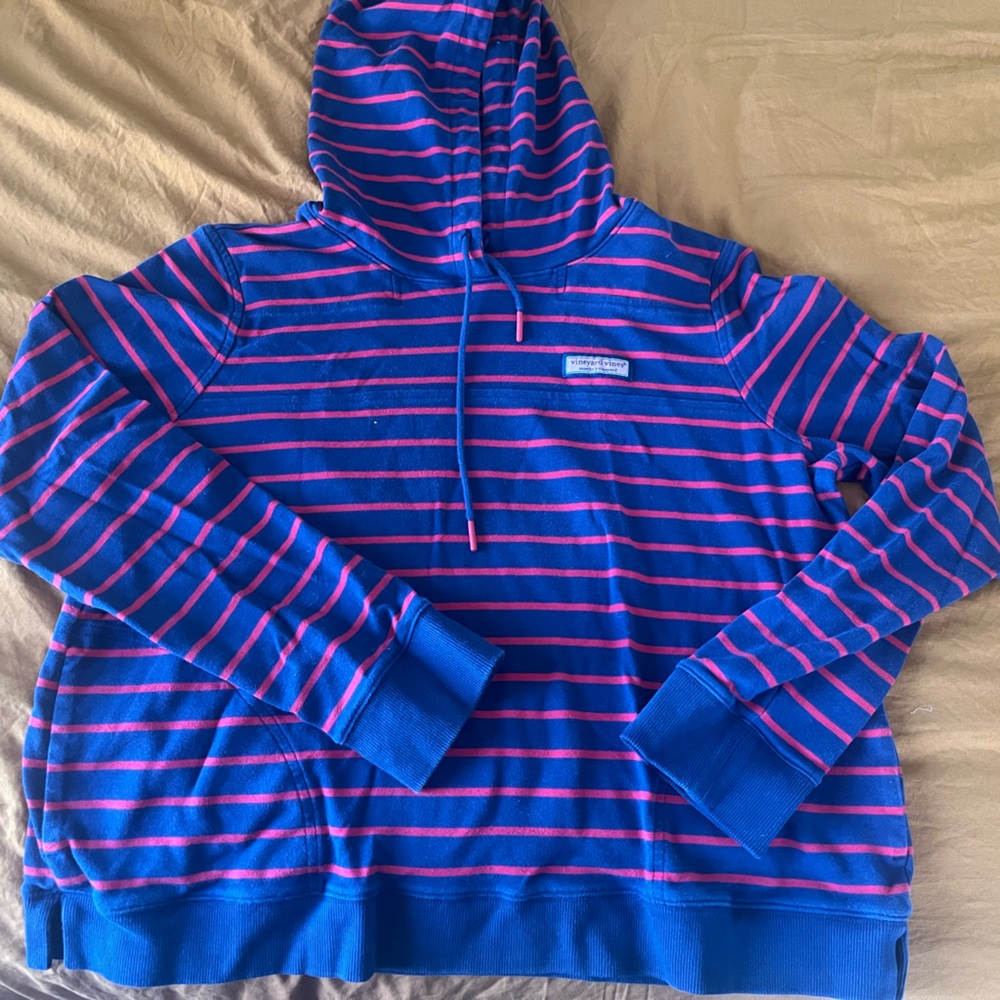 Vineyard Vines Striped Hoodie women’s size L